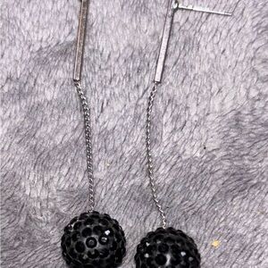 Elegant Black Dangle Earrings